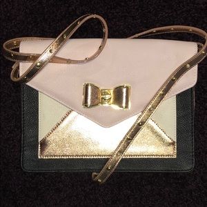 Betsey Johnson Pink Black and Rose Good Purse